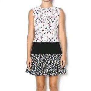 BCBGMaxAzria Lillian Printblock Dress Size 12